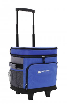 Ozark Trail Rolling 42 cans Soft-Sided Cooler,Blue