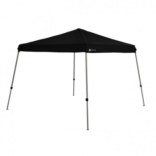 Ozark Trail 10\'x 10\'Instant Slant Leg Canopy,Black,outdoor canopy