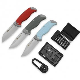 Ozark Trail 3.2 EDC Folding Knife,Multi-Color 6pc Set Pocket Knives