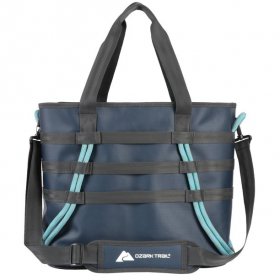 Ozark Trail Adult Durable Camping Carry-All Tote Handbag,Unisex,Blue