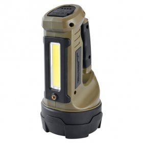 Ozark Trail 2000 Lumen Dual Source LED Rechargeable Spotlight with 5000 mAh Power Bank,Olive