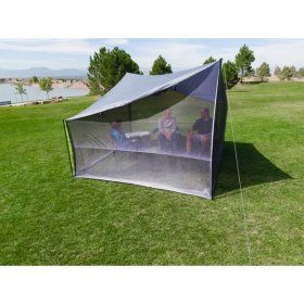 Ozark Trail Tarp Shelter,9' x 9' with UV Protection and Roll-up Screen Walls