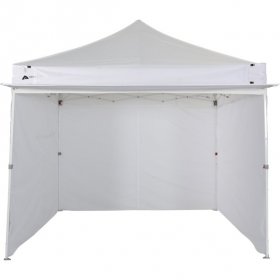 Ozark Trail 10'x 10'White Commercial Instant Canopy with Sidewalls