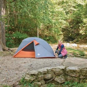 Ozark Trail 1-Person Lightweight Backpacking Tent,82 in. x 51 in.,3.65 lb. Carry Weight,Orange