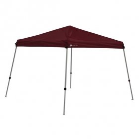 Ozark Trail 10'FT x 10'FT Instant Slant Leg Canopy,Watermelon Red,outdoor canopy
