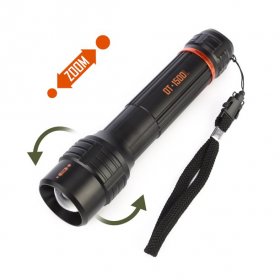 Ozark Trail 1500 Lumen Focusing Flashlight,IP67 Waterproof,Black