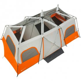 Ozark Trail 12 Person Instant Cabin Tent with Integrated LED Lights,3 Rooms