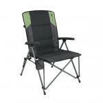 Ozark Trail High Back Hard Arm Camping Chair,Gray