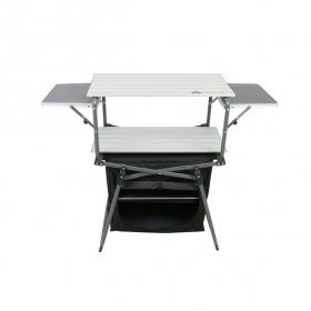 Ozark Trail Kitchen Camping Table,Silver