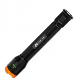 Ozark Trail 1600 Lumens LED Flashlight with Hybrid Power (Alkaline and Rechargeable Battery Included),Black