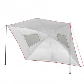 Ozark Trail 9 ft. x 7 ft. Gray Multi-Purpose Sunshade Beach Tent,with UV Protection