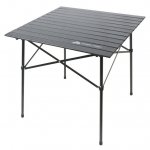Ozark Trail Roll Top Camping Table,31" x 31" x 27",Gray