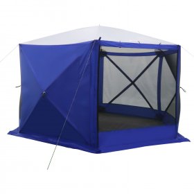 Ozark Trail 6 Hub Outdoor Camping 11'x10'x88.5" Screen House,1 Room,Blue