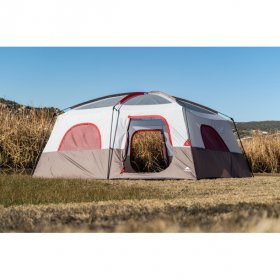 Ozark Trail Hazel Creek 14-Person Family Cabin Tent,with 2 Rooms,Red