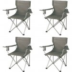 Ozark Trail Classic Folding Camp Chairs,with Mesh Cup Holder,Set of 4,32.10 x 19.10 x 32.10 Inches