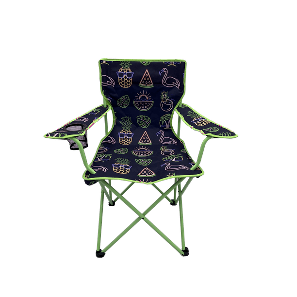 Ozark Trail Camping Chair,Neon Green and Blue