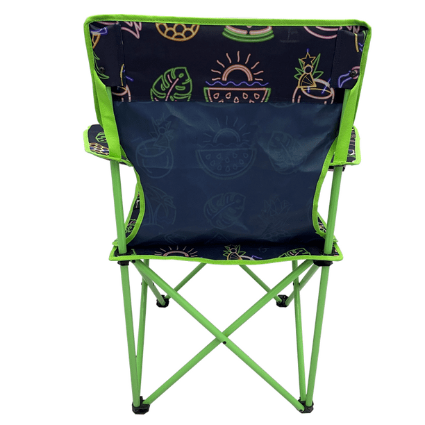 Ozark Trail Camping Chair,Neon Green and Blue